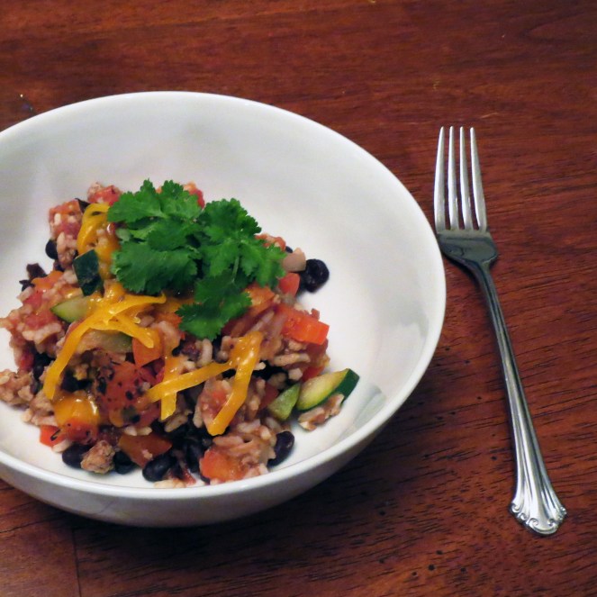 Zucchini and Black Bean Skillet