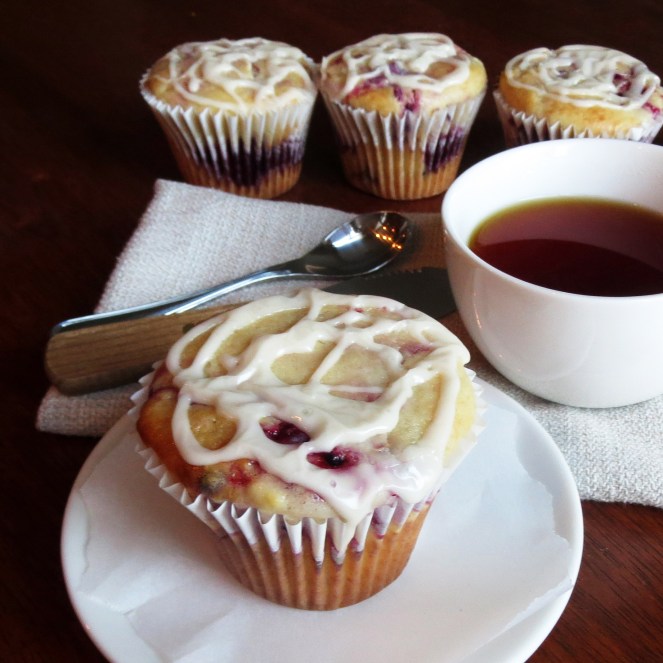 Blackberry Cream Cheese Bismark Muffins