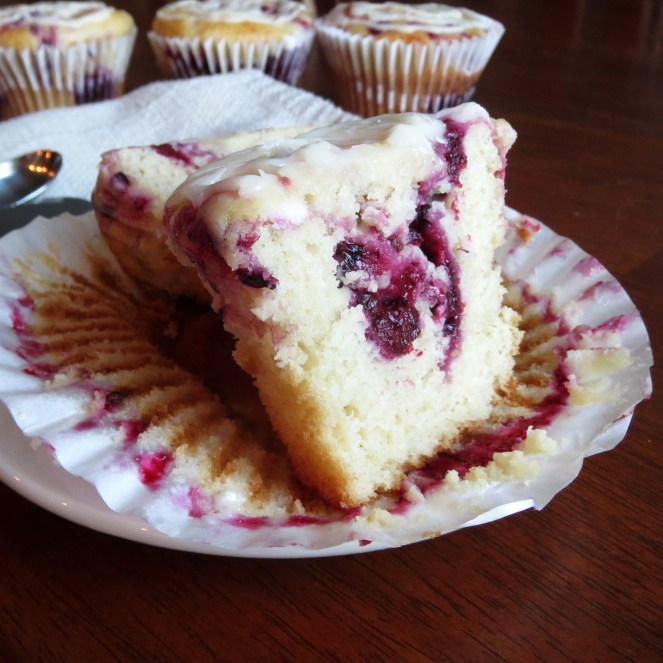 Blackberry Cream Cheese Bismark Muffins
