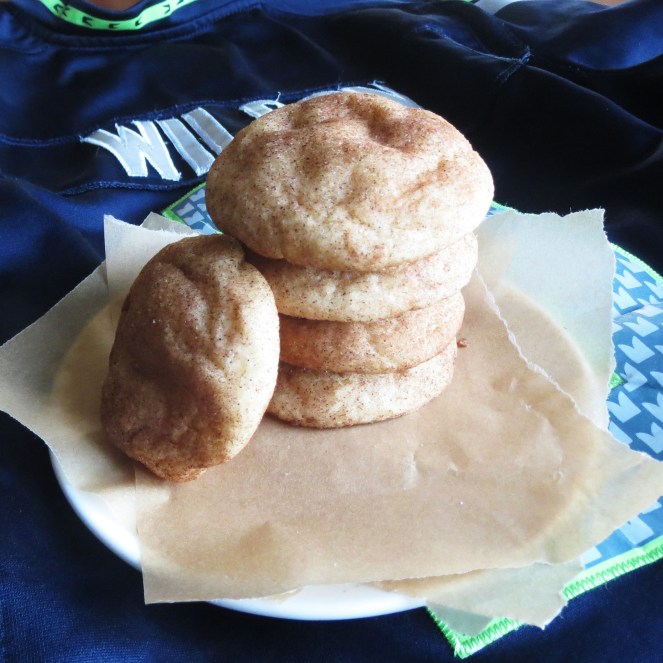 Seahawk-erdoodles (AKA Super Soft Snickerdoodles)
