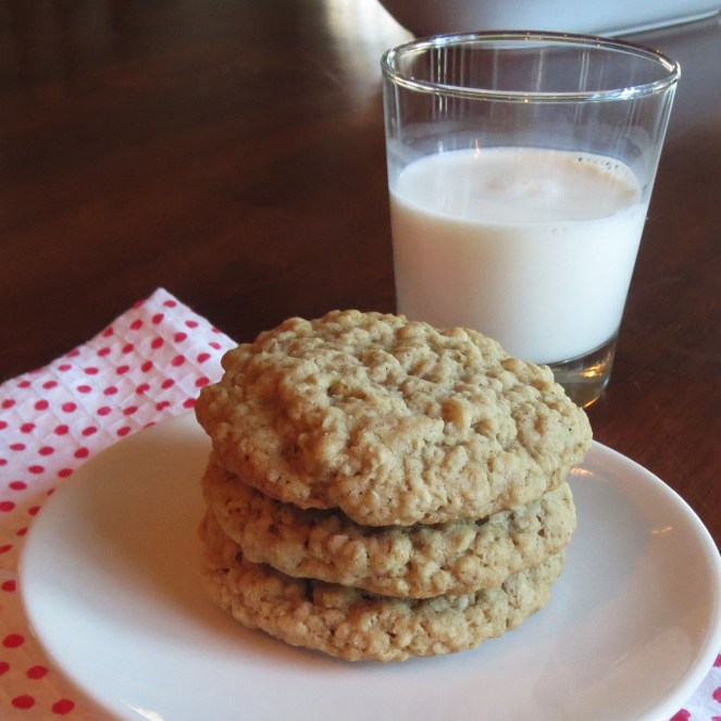 Chewy Oatmeal Cookies - Rumbly in my Tumbly