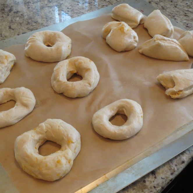 Homemade Cheddar Garlic Bagels by Rumbly in my Tumbly