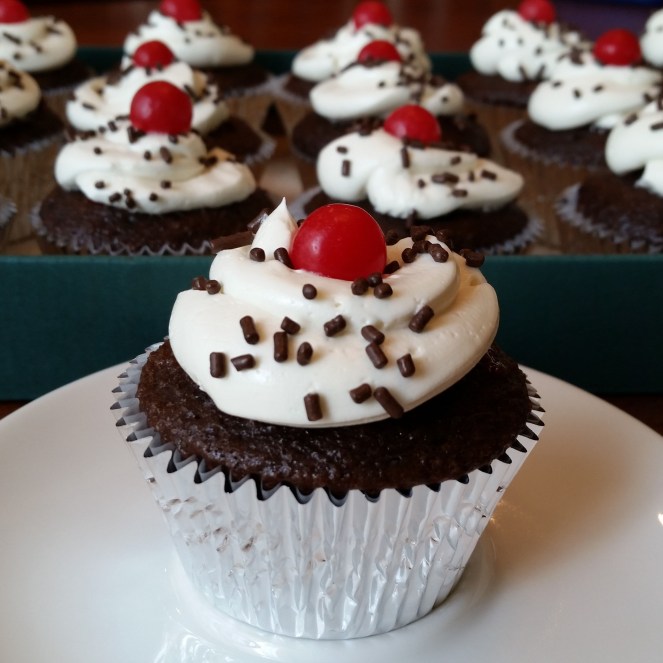 Black Forest Cupcakes by Rumbly in my Tumbly