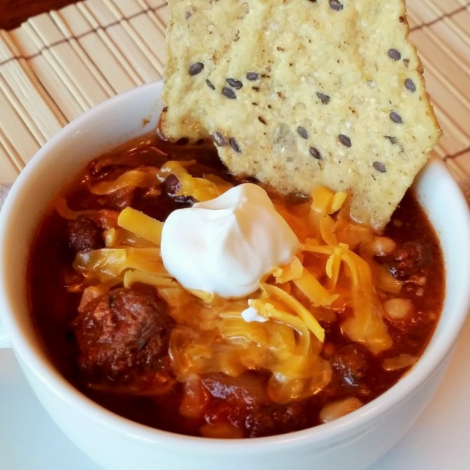Black Bean and Steak Chili by Rumbly in my Tumbly