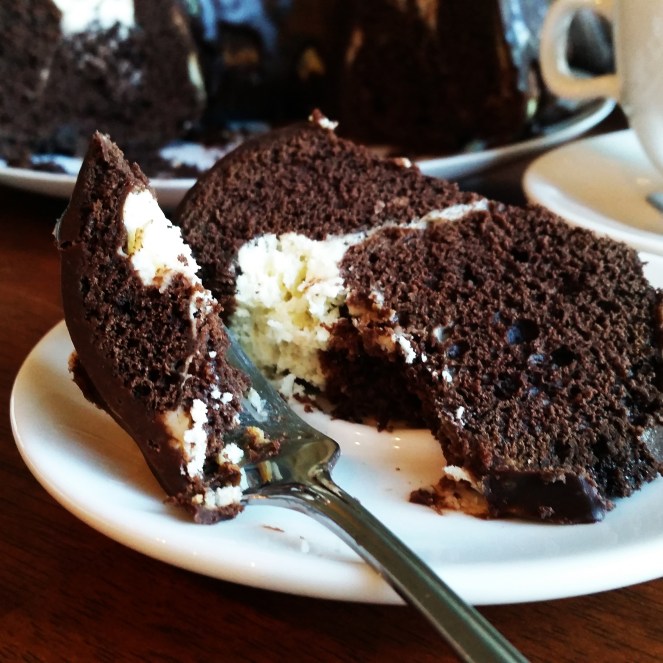 Chocolate Cream Cheese Marbled Bundt Cake 