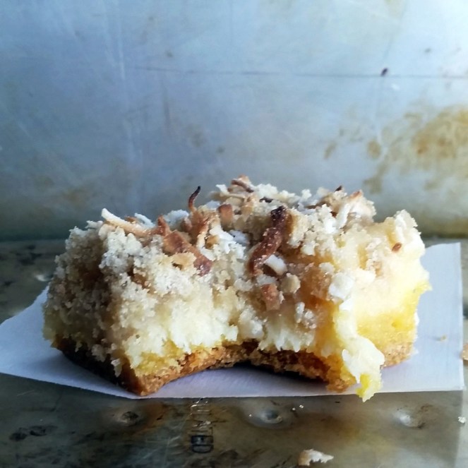 Lemon Coconut Gooey Butter Bars by Rumbly in my Tumbly
