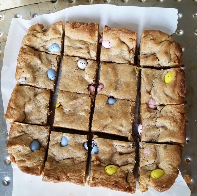 Peanut Butter and Chocolate Egg Blondies by Rumbly in my Tumbly