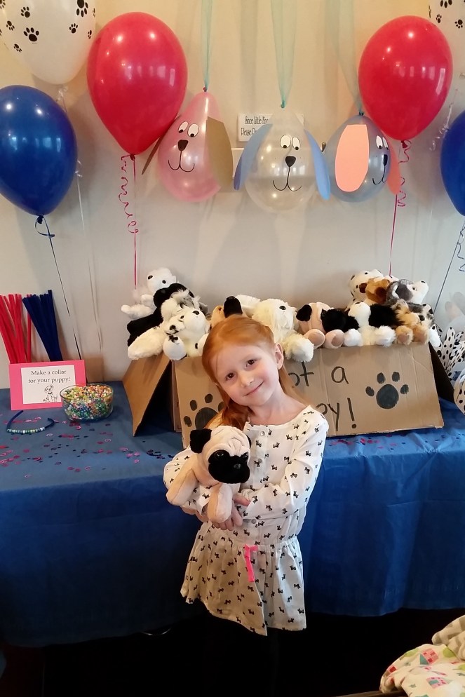 Adopt a Puppy party favors