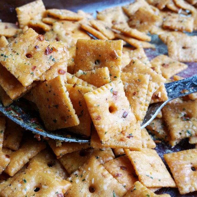 Firecrackerz (Baked spicy ranch Cheez-its) for FOOTBALL SEASON!