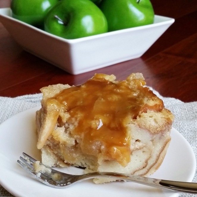 Caramel Apple Bread Pudding by Rumbly in my Tumbly