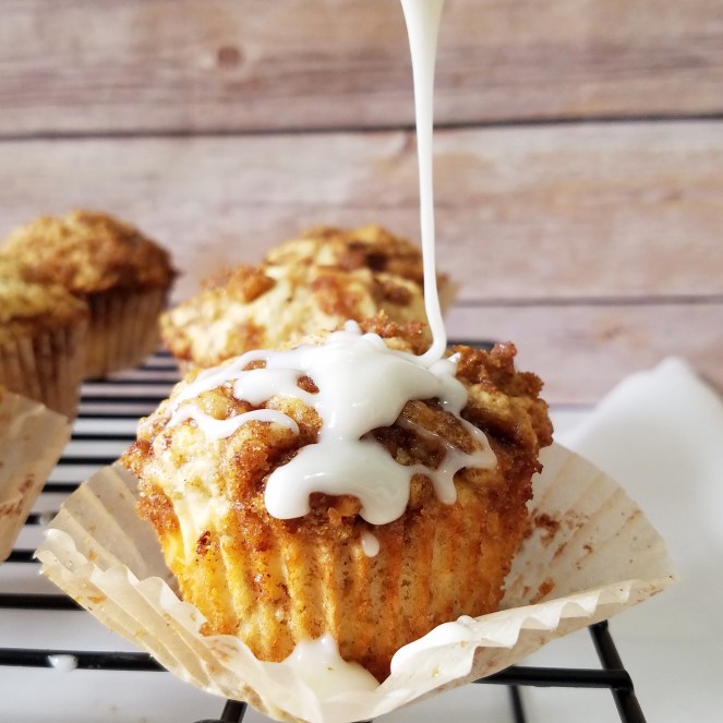 Cinnamon Roll Muffins - Rumbly in my Tumbly