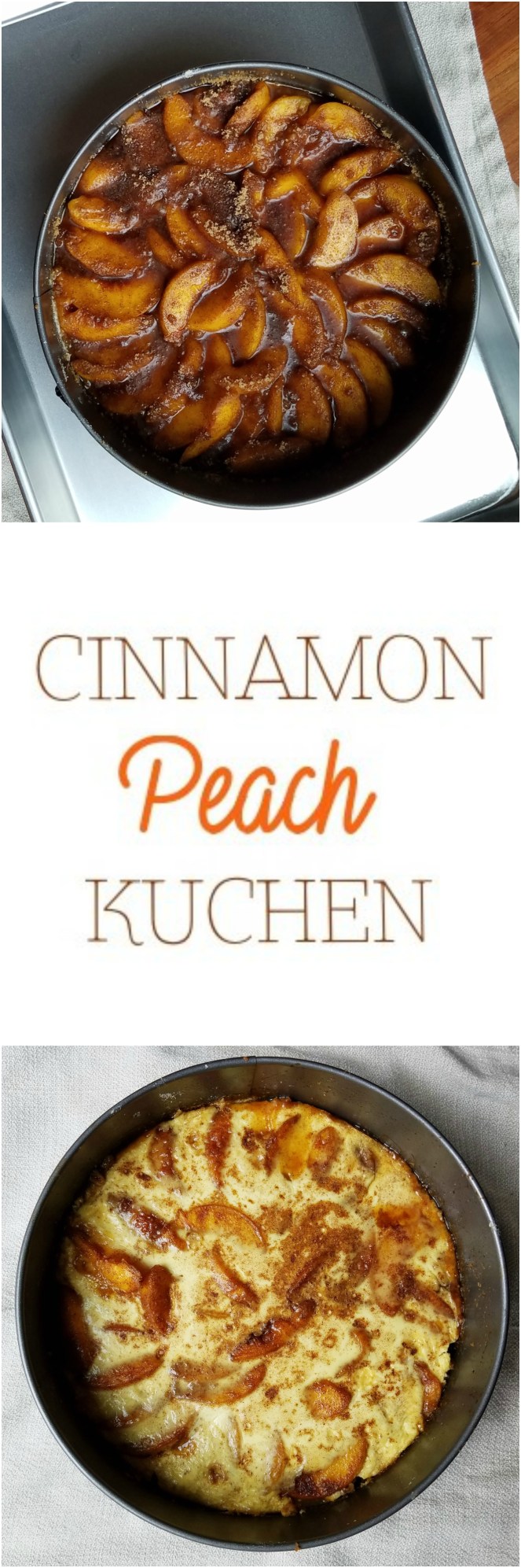 Cinnamon Peach Kuchen by Rumbly in my Tumbly
