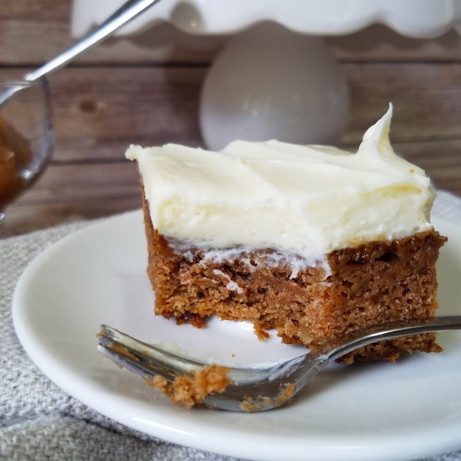 Applesauce Bars with Cream Cheese Frosting