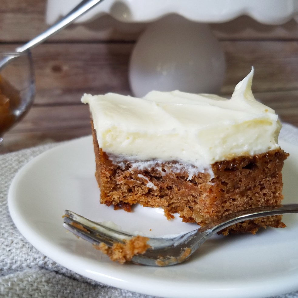 Applesauce Bars with Cream Cheese Frosting