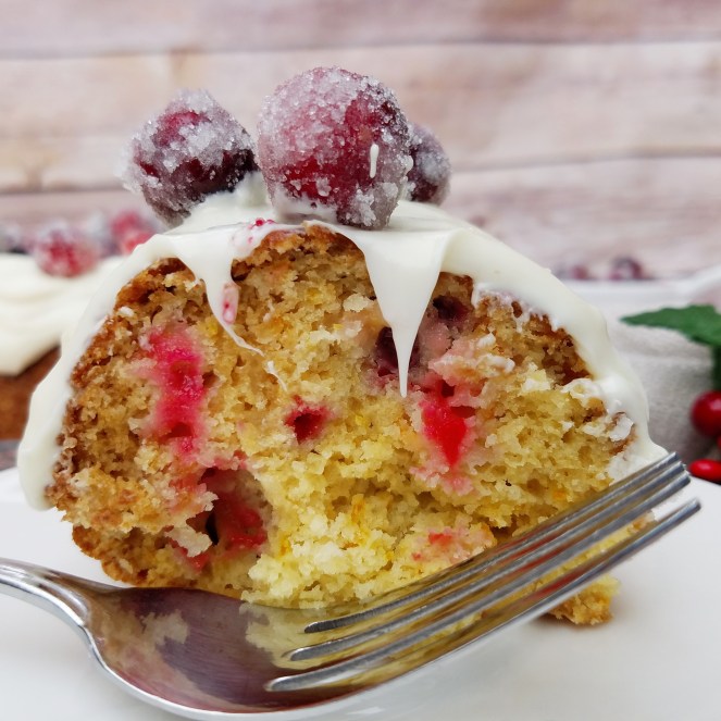 Cranberry White Chocolate Christmas Cake - Rumbly in my Tumbly