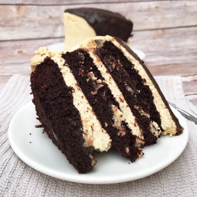 Chocolate Salted Peanut Butter Cake by Rumbly in my Tumbly