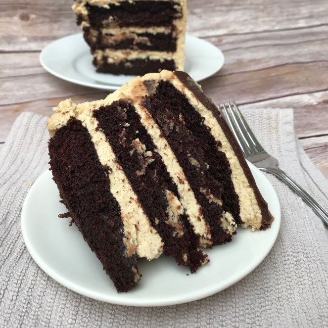 Chocolate Salted Peanut Butter Cake by Rumbly in my Tumbly