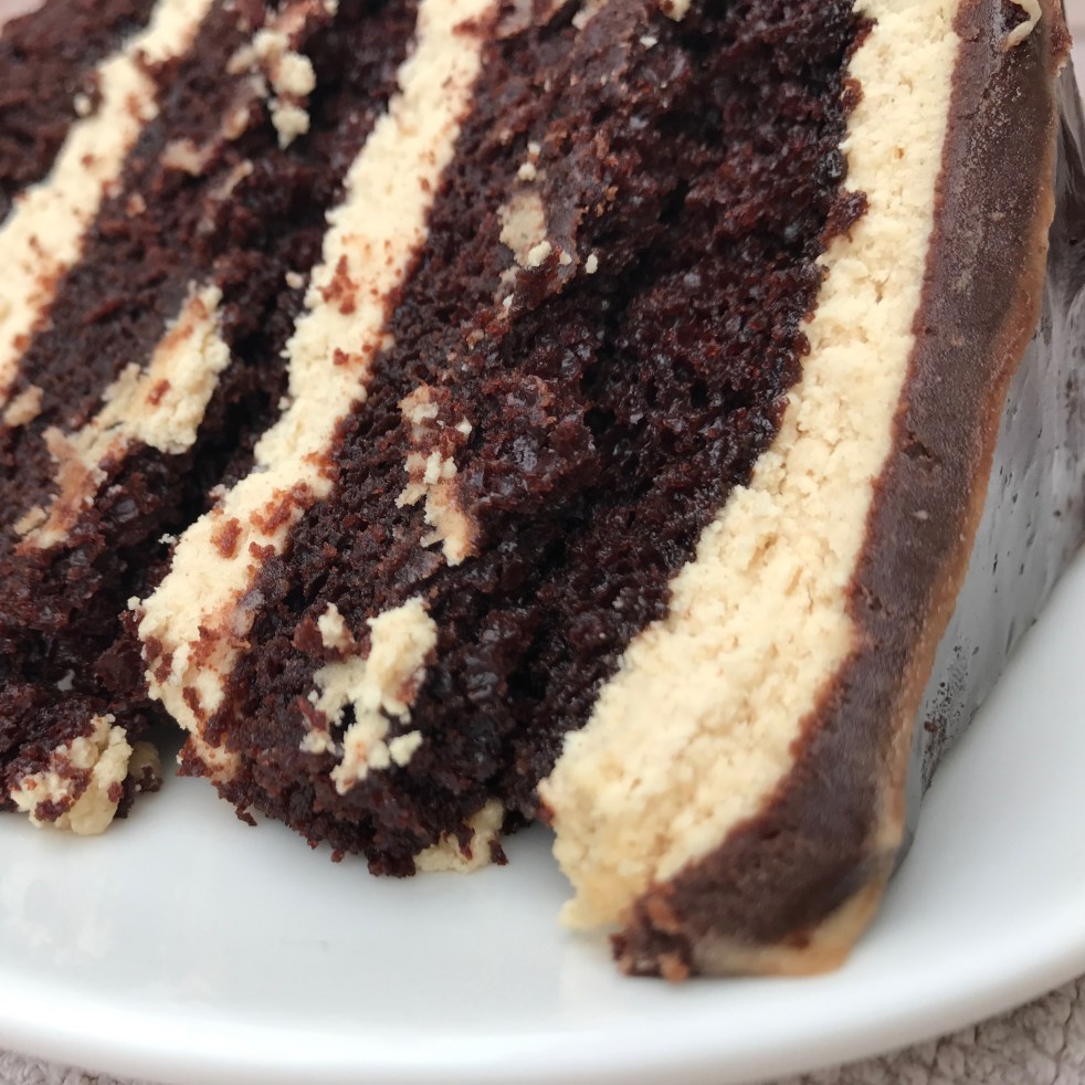 Chocolate Salted Peanut Butter Cake by Rumbly in my Tumbly
