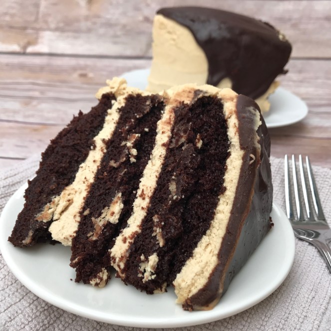 Chocolate Salted Peanut Butter Cake by Rumbly in my Tumbly
