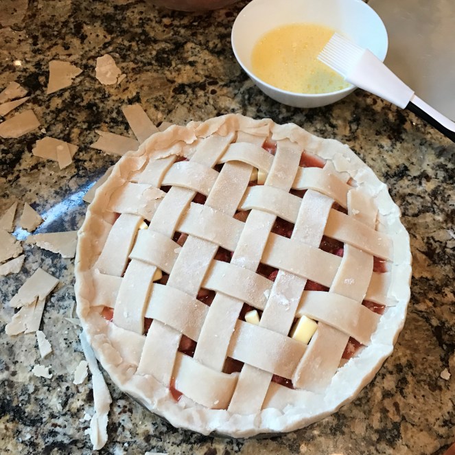Homemade Strawberry Rhubarb Pie - Rumbly in my Tumbly blog