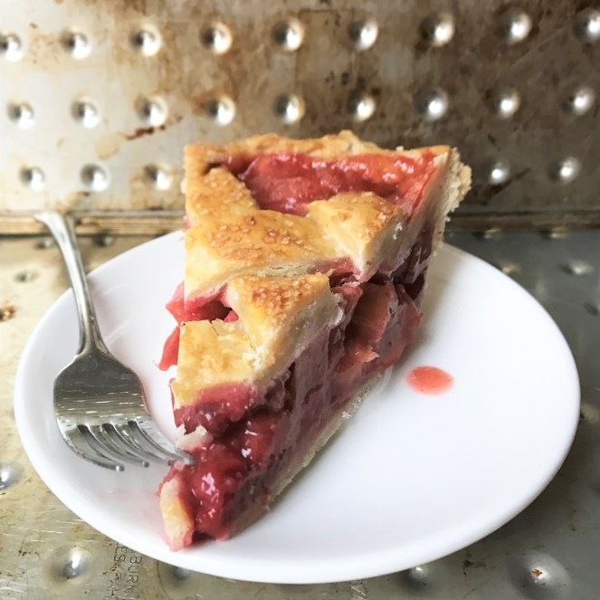 Homemade Strawberry Rhubarb Pie - Rumbly in my Tumbly blog