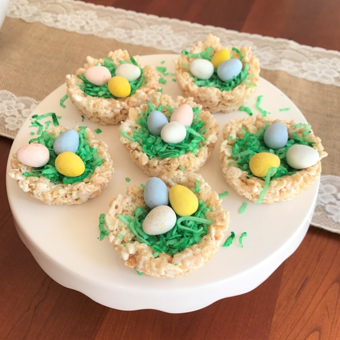 Rice Krispie Egg Nests