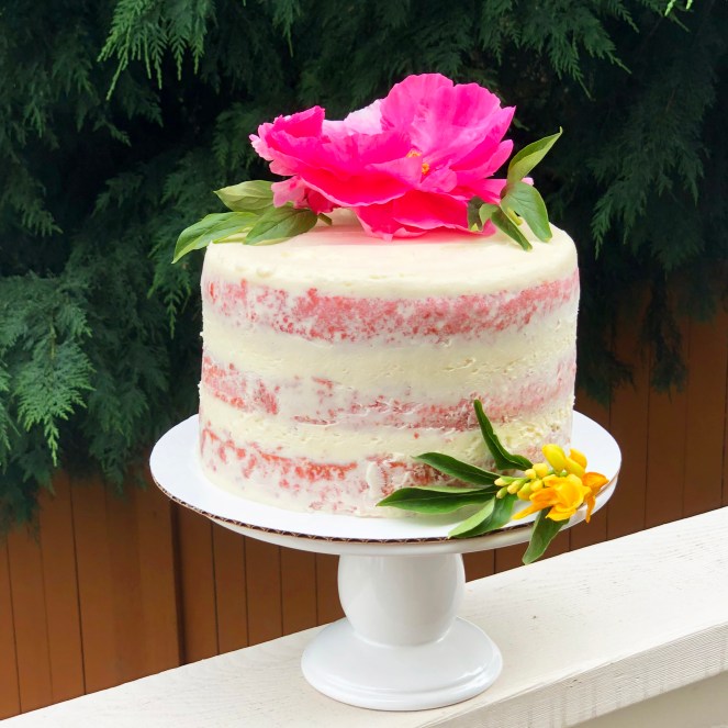 Fresh strawberry cake {no jell-o or cake mix}